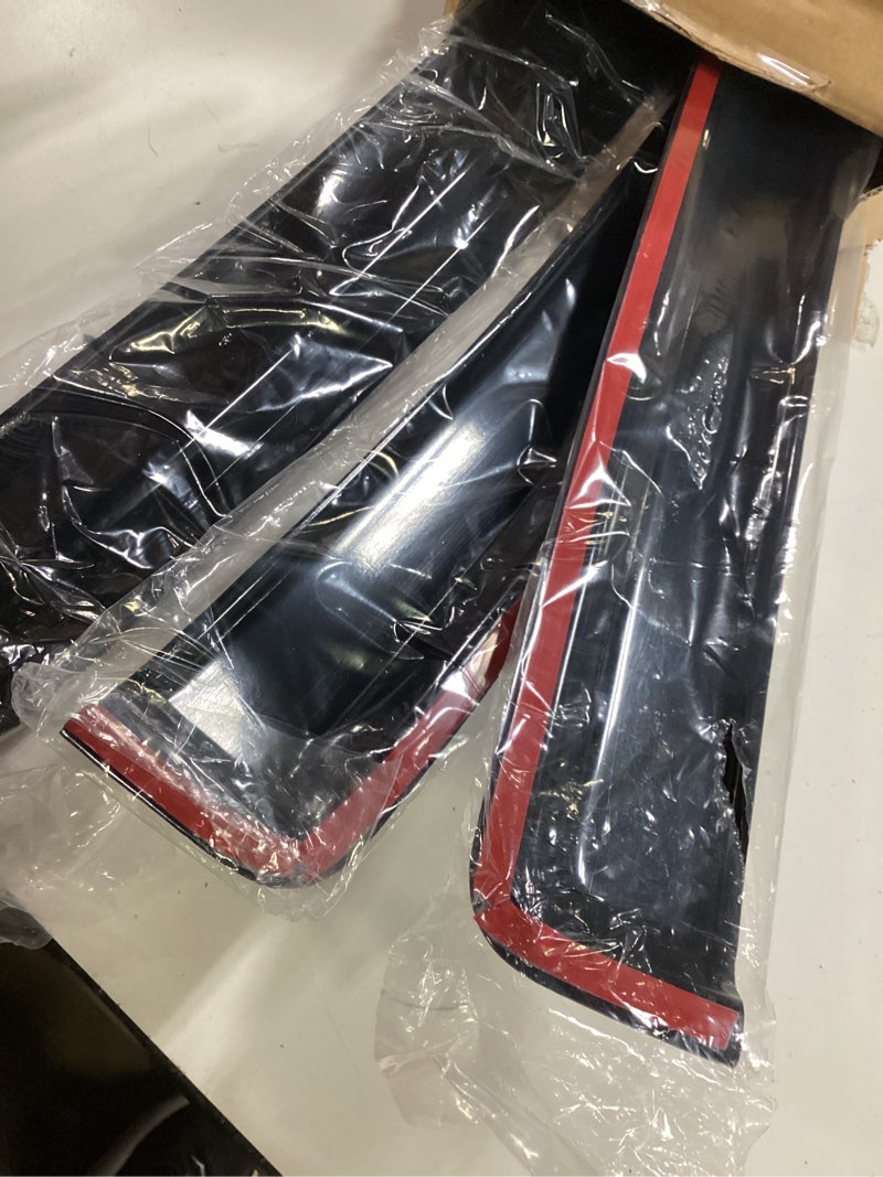 Condition photo showing Good Condition for kpy rain guards fit for 2023-2026 chevrolet/chevy colorado crew cab, out-channel window visors vent wind deflectors 4pc, truck accessories for 2023-2026 gmc canyon crew cab (full-size cabs) 2023-2026 colorado/canyon crew cab