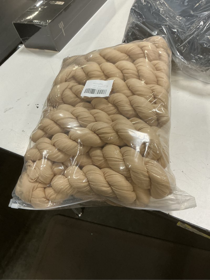 Condition photo showing New/Like New for GARENY 10 Pack Champagne Table Runner 120 Inch 10 FT Boho Gauze Beige Cheesecloth Table Runner for Bridal Baby Shower Wedding Birthday Party Holiday Centerpiece for Home Decorations