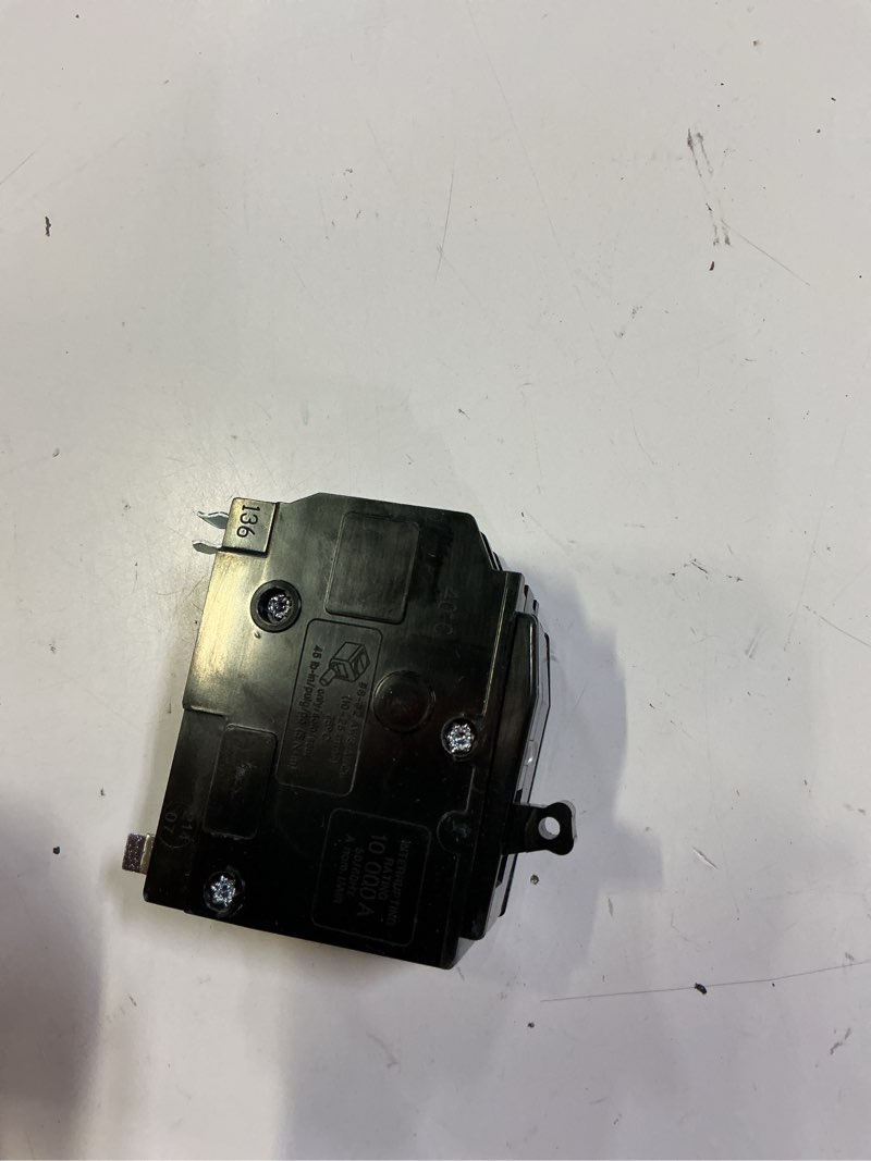 Condition photo showing As Is for qo2125cp qo125amp 2-pole circuit breaker,compatible with sd qo load center, csed, and nqod distribution panels,one-time payment,1-year quality assuranc 2p125a