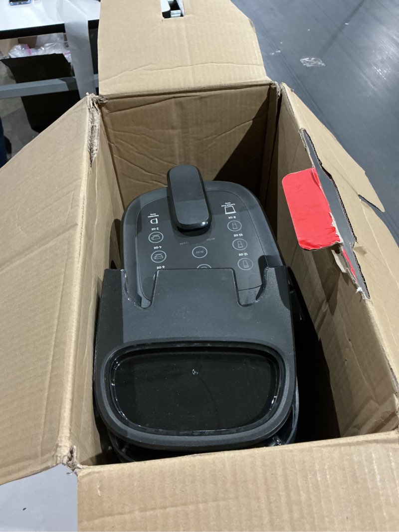 Condition photo showing As Is for instant pot pod, 3-in-1 espresso, k-cup pod and ground coffee maker, from the makers of instant pot with reusable coffee pod for ground coffee, 2 to 12oz. brew sizes, 68oz reservoir