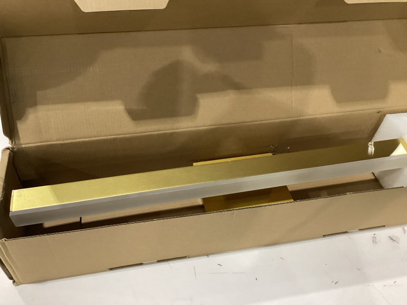 Condition photo showing Good Condition for Joossnwell Gold Vanity Lights for Bathroom 24 Inch Dimmable 5CCT Modern Bath Vanity Lighting Fixtures Over Mirror LED Bathroom Wall Sconces Light 18W