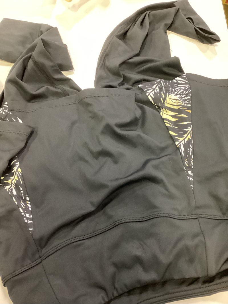 Condition photo showing Good Condition for (Size:M)ANIVIVO Women Tennis Skirted Leggings with Pockets, Capris Yoga Leggings with Skirts&Tennis Pickleball Clothing Black Skirted Medium