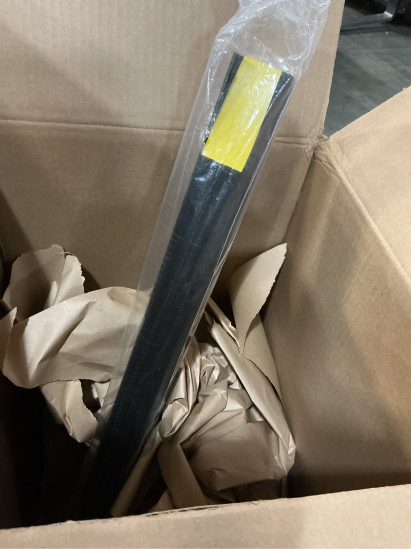 Condition photo showing As Is for m-d building products vinyl cinch u-shape door bottom seal, slide-on weatherstripping draft stopper, easy to install, fits 36” x 1-3/4” doors, fills 3/8”- 3/4” gaps, 43339, black black 36 inch 1