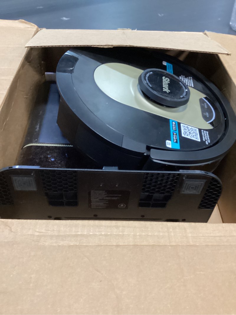 Condition photo showing As Is for Shark AV2501AE AI Robot Vacuum with XL HEPA Self-Empty Base, Bagless, 60-Day Capacity, LIDAR Navigation, Perfect for Pet Hair, Compatible with Alexa, Wi-Fi Connected, Carpet & Hard Floor, Black AI Dry Auto Empty upto 60 Days