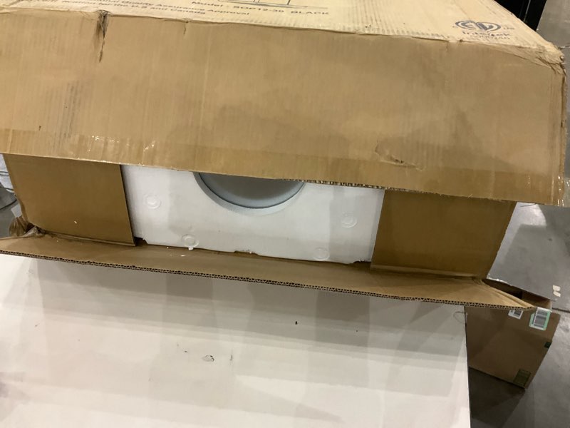 SOONYE 30 Inch Black Range Hood Wall Mounted Curved Glass Range Hoods with 450 CFM, Stainless Steel 