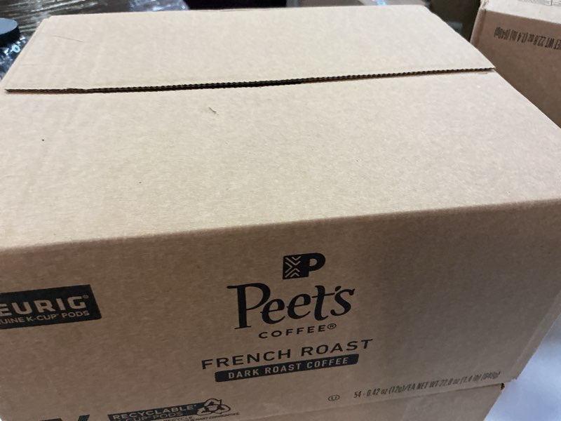 Condition photo showing New/Like New for (Bb:12/10/2025)Peet's Coffee, Dark Roast Keurig K-Cup Pods - French Roast 54 Count (1 Box of 54 K-Cup Pods) French Roast 54 Count (Pack of 1)