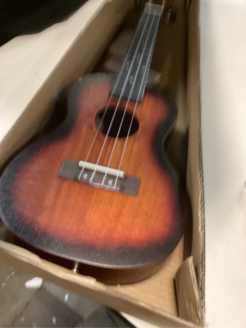 Condition photo showing Good Condition for AODSK Concert Sunburst Ukulele for Beginner 23 Inch Uke with Gig Bag Strap Nylon String 4 Picks Holiday Gift Sunburst Concert