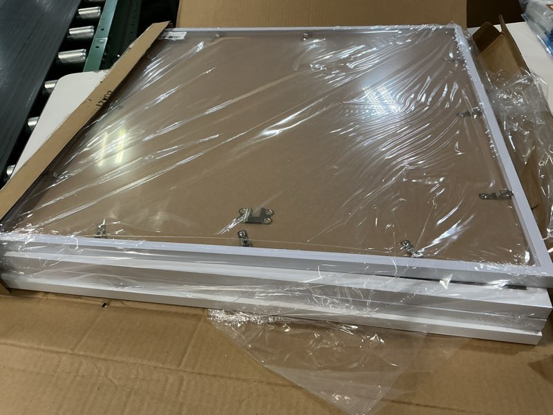 Condition photo showing New/Like New for THREELOVE 20x20 Frame White, Display Picture 16x16 with mat or 20x20 without mat, Photo Poster Picture Frame Wall Mounting Home Decor, 3 PCS White 20x20