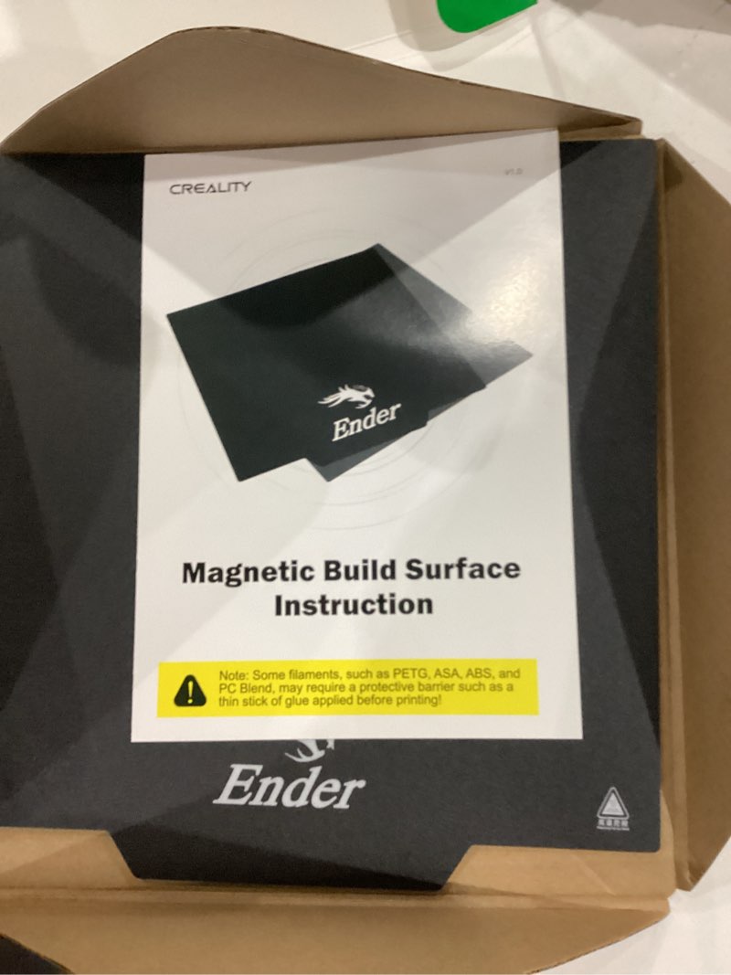 Condition photo showing Good Condition for creality 2 pcs ender 3 bed ultra-flexible removable magnetic removable build surface hotbed cover print platform kit for ender 3 neo/ender 3 v2 neo/ender 3 s1/ender 3 s1 pro/ender 3 v3 se 235x235mm 235*235mm ender 3 2pc