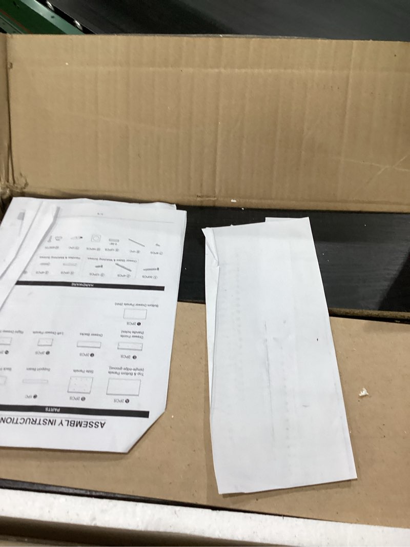 Condition photo showing As Is for Homes: Inside + Out Apexa 2-Drawer Wooden Stackable Storage Drawers, Small Food Pantry Cabinet, Cajonera De Madera, Underbed Drawer Dorm Teen Room Decor & Bedroom, Home Office, Kitchen, Black 2-Drawer Black