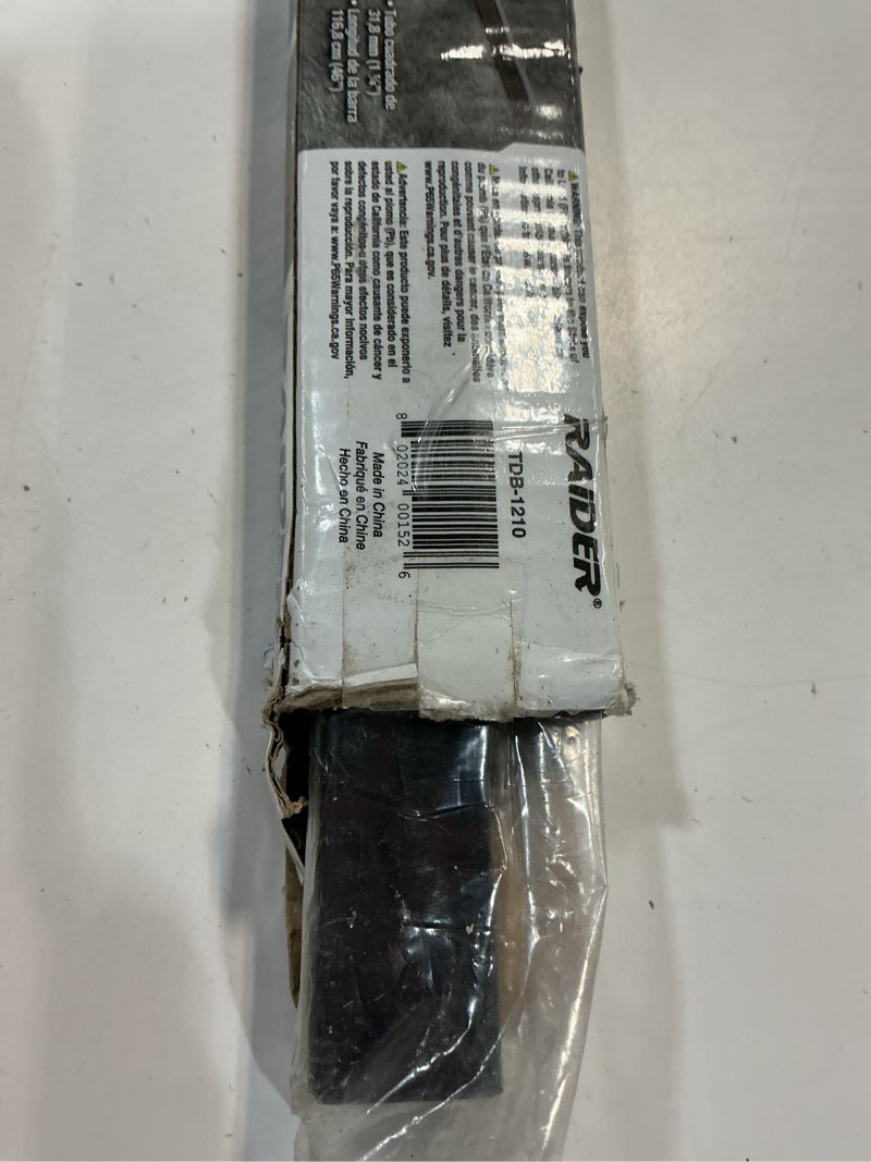 Condition photo showing New/Like New for Raider TDB-1210 1-1/4" Tie Down Bar for Snowmobile Trailer, Black