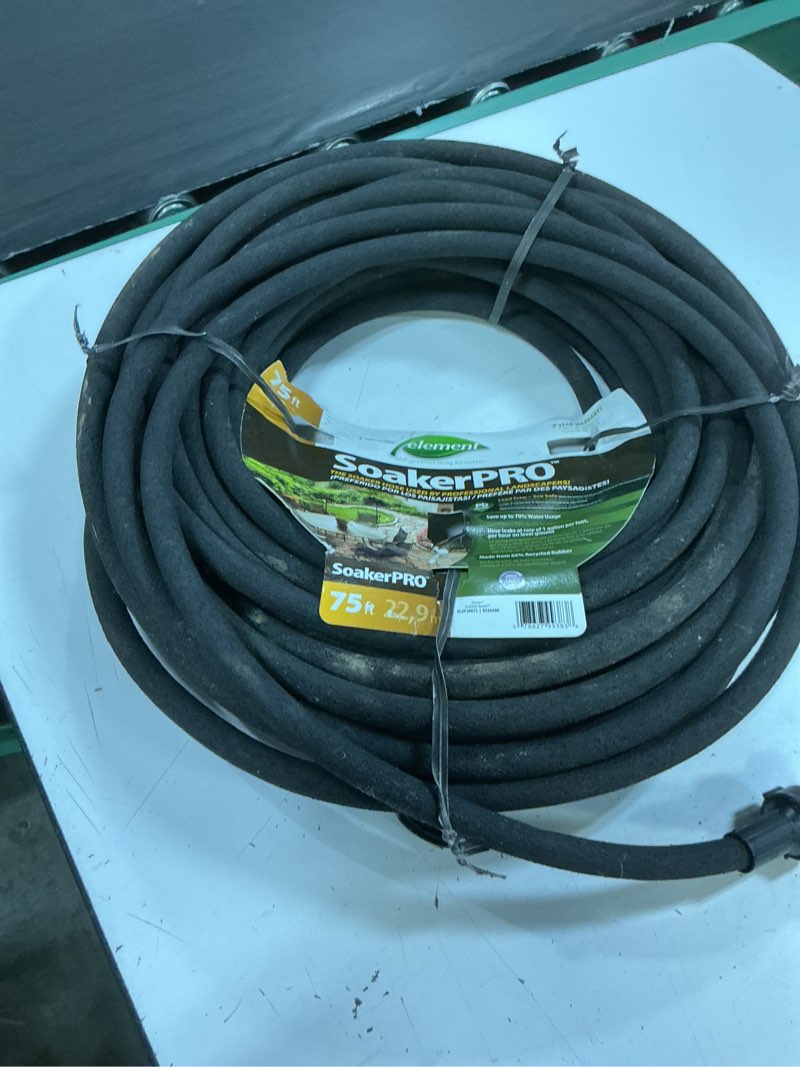 Condition photo showing As Is for element soaker 3/8" x 75' garden hose