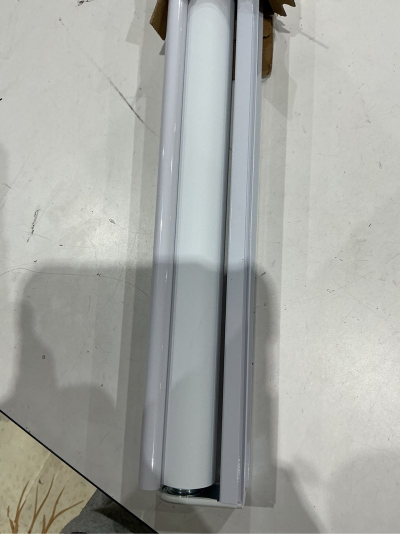 Condition photo showing Good Condition for chrisdowa cordless blackout roller shades for windows, thermal insulated uv protection pull down shades, total blackout window blinds for home, office, bedroom, door (22" w x 72" h, white) 22"w x 72"h white