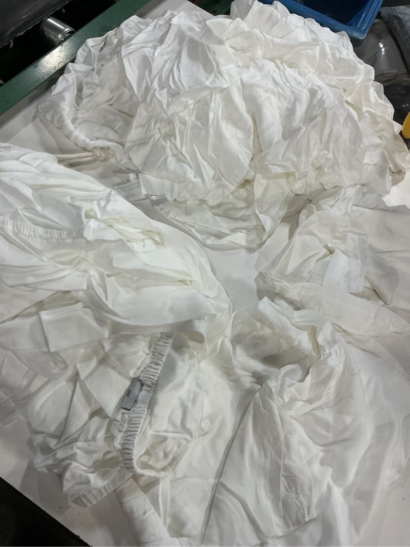 Condition photo showing Good Condition for quince, organic bamboo sheet, set of 4 pcs/queen/white