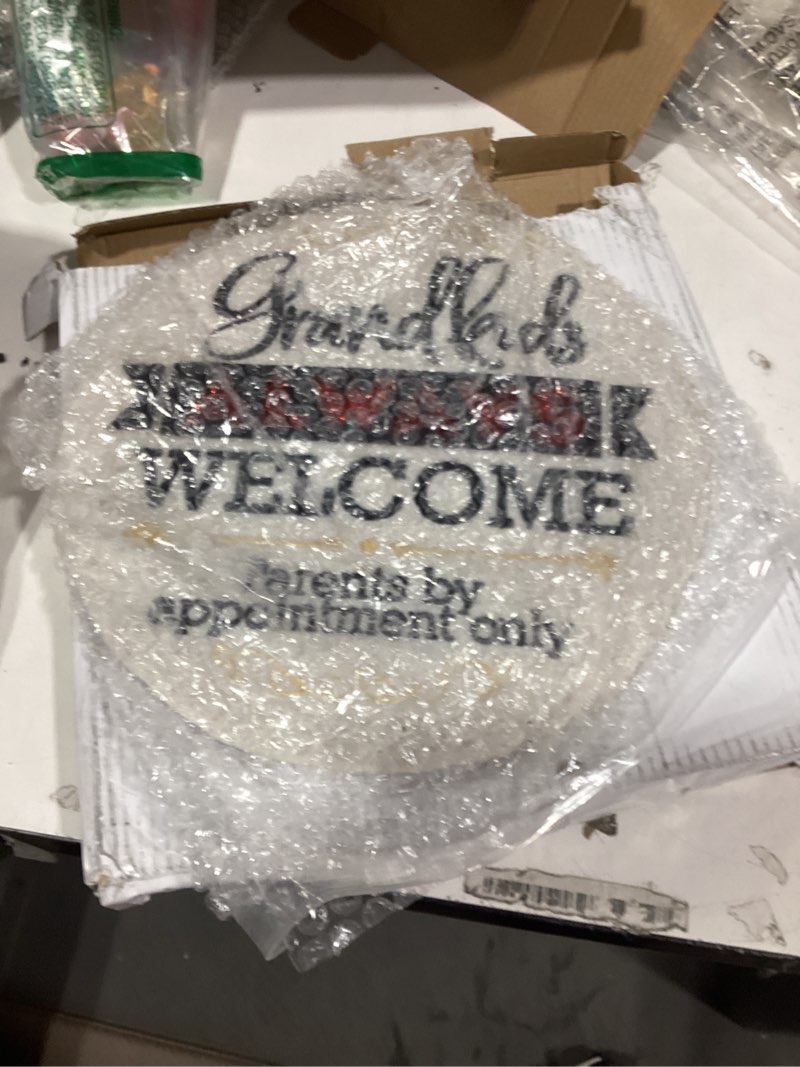 Condition photo showing Good Condition for similar product spoontiques - garden décor - grandkids welcome stepping stone - decorative stone for garden