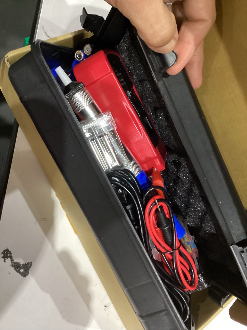 Condition photo showing Good Condition for Soldering Iron Kit, 80W Electric Solder iron, Adjustable Temperature (180°C- 500°C?, With Multimeter, Magnifier Welding Helping Hand, Heat shrink tubing, Solder Wire, Desoldering pump. Red (14-in-1 Soldering Iron Kit)
