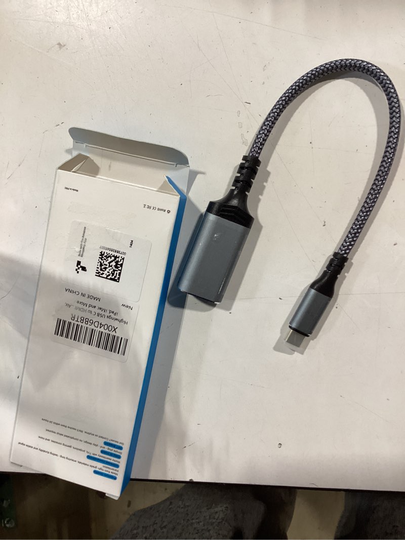 Condition photo showing Good Condition for highwings usb c to hdmi adapter (4k@60hz), usb type c to hdmi cable adapter [high speed, thunderbolt 3/4 ports], compatible for iphone 15/16 pro/max, macbook pro/air, ipad, imac and more 4k@60hz-1 pack grey