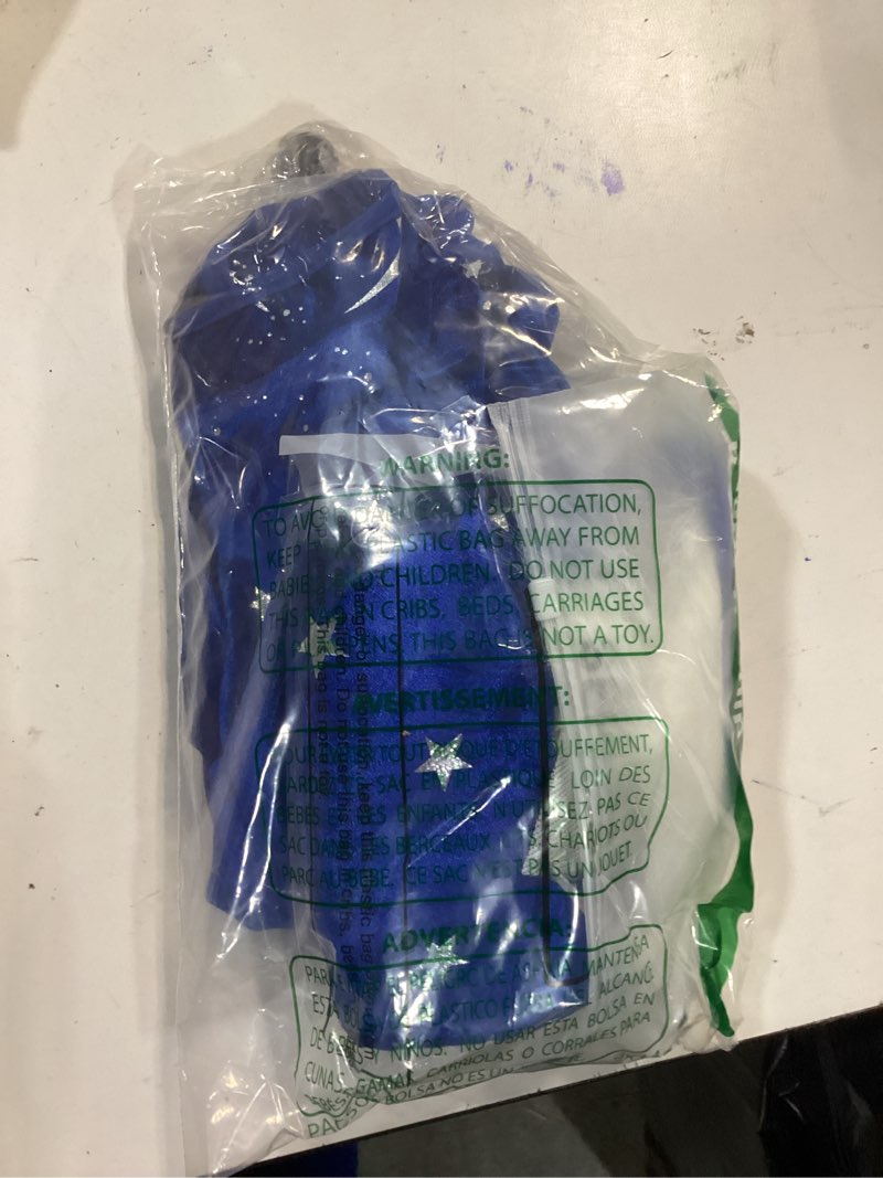 Condition photo showing Good Condition for Toulite Wizard Cape for Kids Age 3-16, Witch Costume Includes Cape Hat Glowing Wand and Beard Suit for Boys Girls Blue M/5-7y