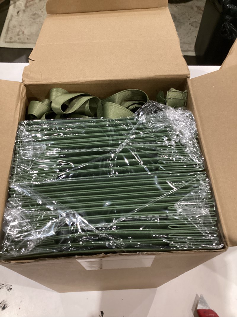 Condition photo showing Good Condition for gilprop 50 pcs green wedding mini gift bags with ribbon handle bulk thick texture paper bridal shower wedding welcome bag for housewarming holiday birthday party 6x5.7x3'' green 50
