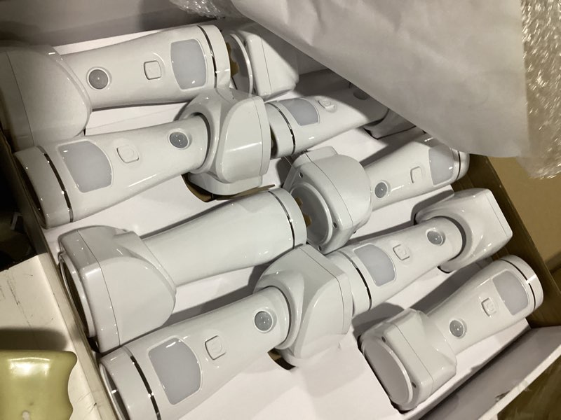 Condition photo showing Good Condition for enhon 9 pack 4 in 1 led emergency lights for home power failure, rechargeable plug in flashlight motion sensor night light, automatic turn on power outage light for home hurricane supplies (white) white 9