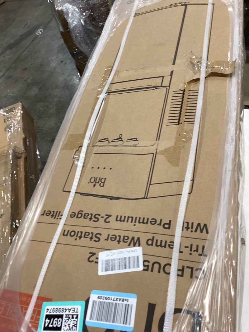 Condition photo showing New/Like New for brio 520 uv self-cleaning bottleless water cooler dispenser, ul certified | built-in 2 stage filtration (2 free replacement filters included) reduces pfas & microplastics | 3 temp (hot cold, room) silver 2 stage filteration