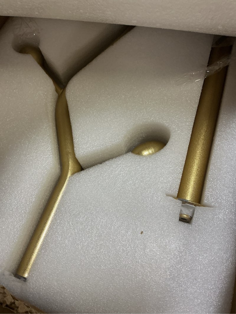 Condition photo showing Good Condition for Structoline 68.9 Inch Tall Modern Coat Rack,Gold Freestanding coat Rack Tree,Heavy-Duty Metal Coat Rack Stand with Sturdy Marble Base for Entryway,Hallway,Bedroom,Holds Coats Hats Bags Scarves gold-tree