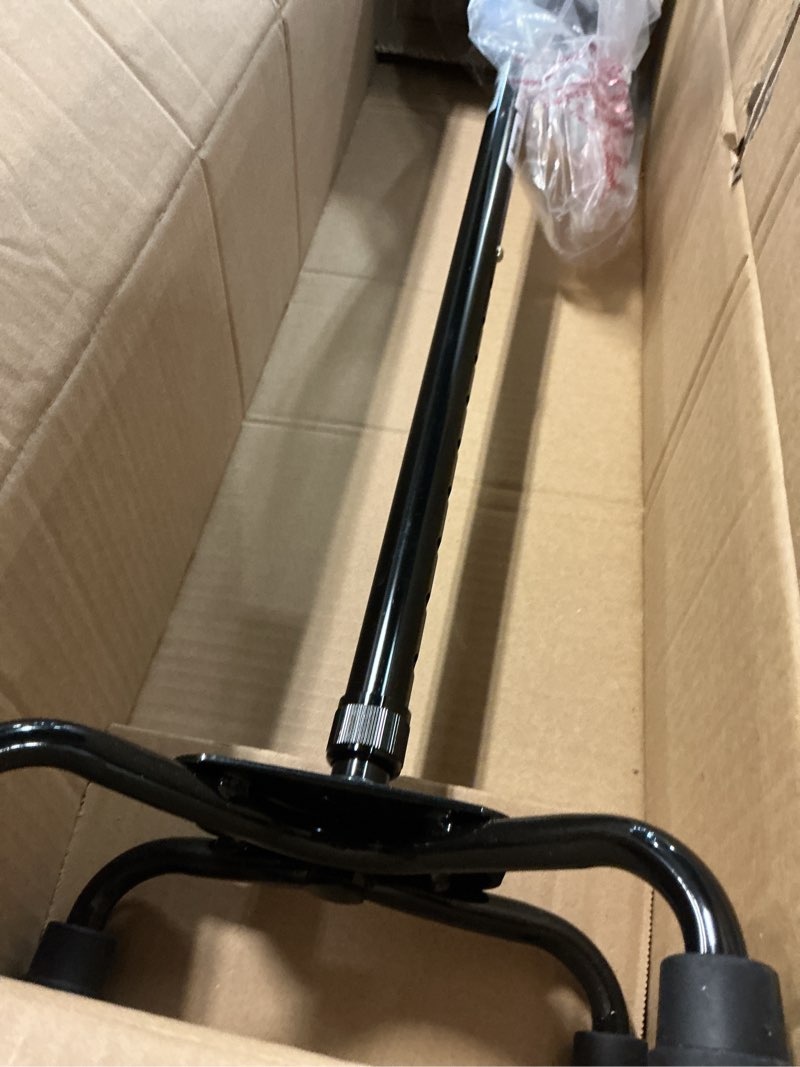 Condition photo showing Good Condition for Medline Aluminum Quad Cane with Small Base for Balance, Knee Injuries, Leg Surgery Recovery & Mobility, Portable, Lightweight Walking Aid for Seniors & Adults