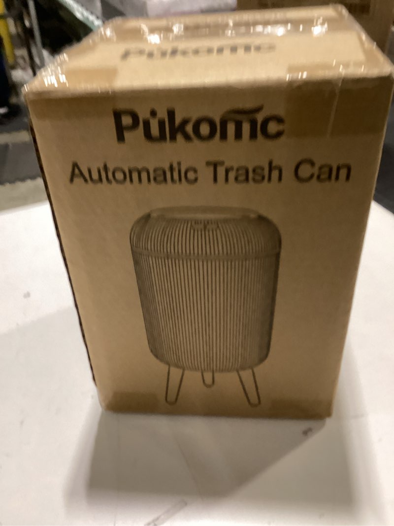 Condition photo showing New/Like New for Pukomc Smart Sensor Wastebasket, Convenient and Hygienic Easy to Use, Technology Sensor Waterproof Wastebasket Plastic Trash can for Kitchen, Bathroom, Bedroom, Living Room, Office and Outdoor Black