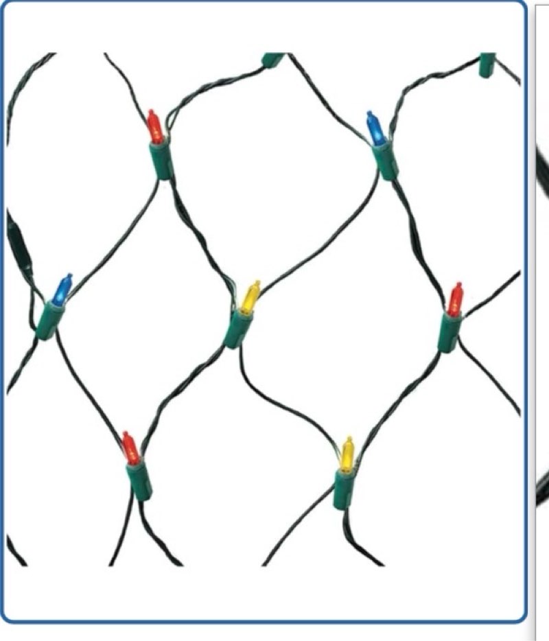  GE StayBright 150 6-ft x 4-ft Constant Clear Christmas Net Lights