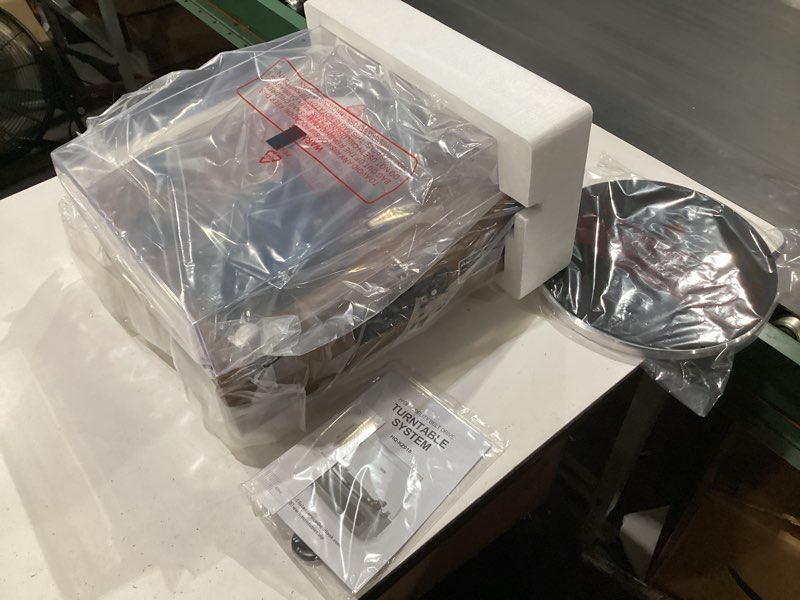 Condition photo showing New/Like New for turntable built-in four speakers vintage vinyl record players hifi belt drive system with phono preamp atn-3600l mm cartridge bt wireless aux-in rca line out auto off mahogany brown nostalgic