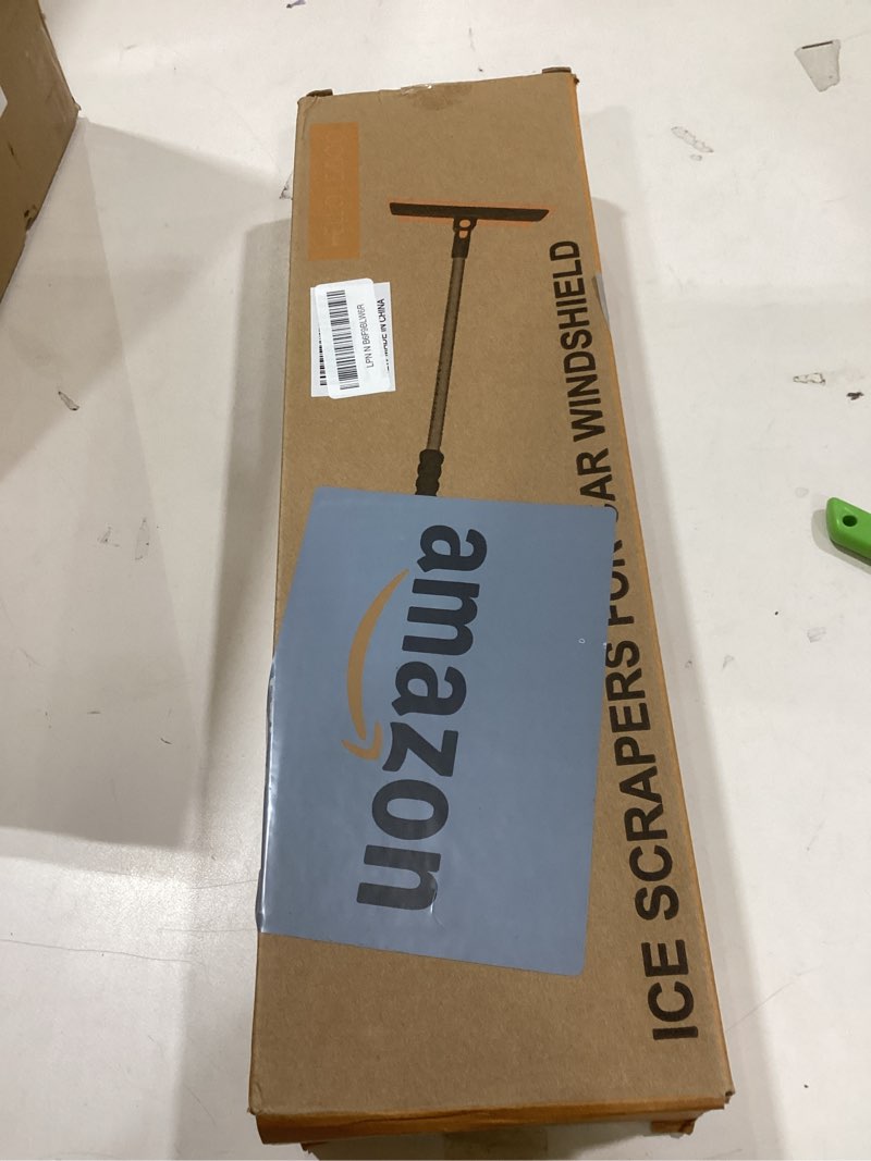 Condition photo showing Good Condition for helloleiboo 2025 extra long 55.7" ice scrapers for car windshield multi-functional detachable car ice scraper with foam grip and 270° pivoting brush head snow brush for suv truck auto(yellow)