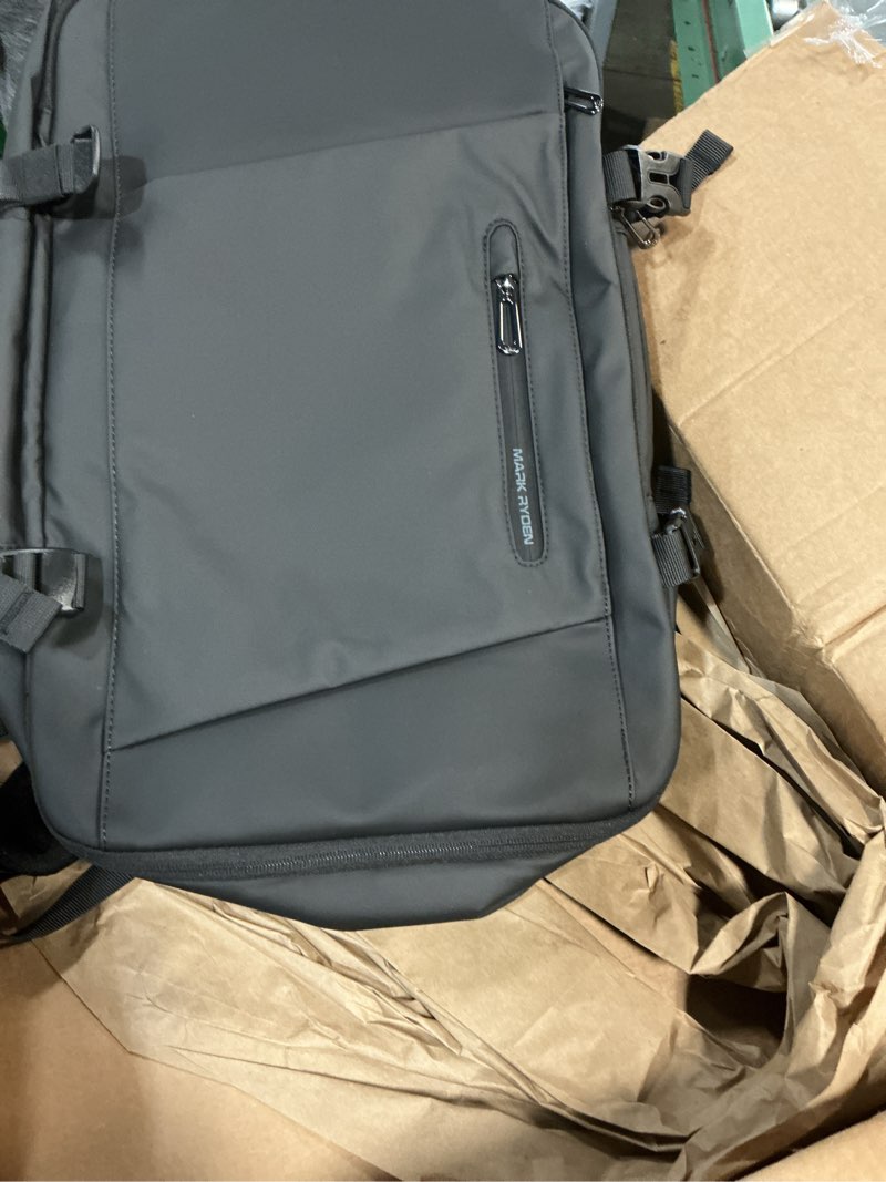 Condition photo showing New/Like New for mark ryden laptop backpack, 17.3-inch large capacity men's business backpack, college laptop backpack, waterproof retractable travel backpack, usb charger (retractable 28l-45l)