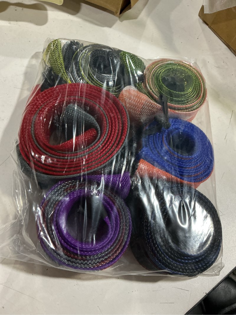 Condition photo showing Good Condition for woanger lengthen fishing rod sleeve socks covers braided mesh rod protector fishing tools accessories for bait casting sea dark color 83 x 0.12"