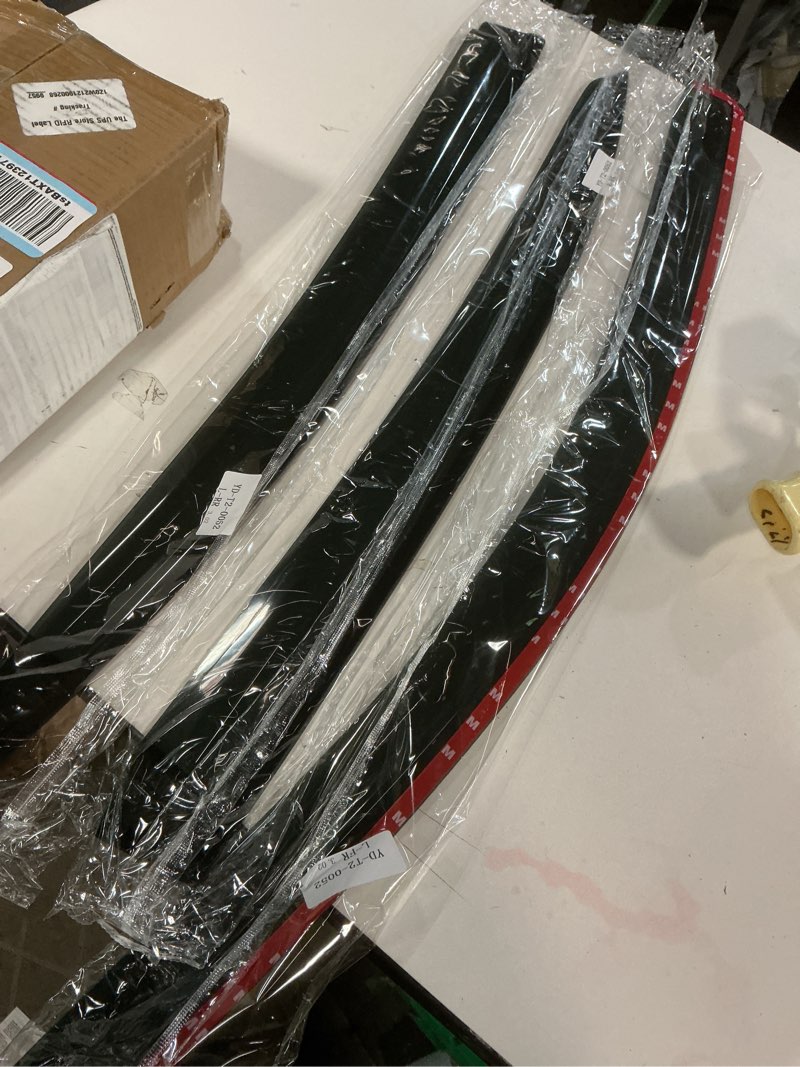 Condition photo showing As Is for Window Visors Rain Guards Shield for 2008-2014 Dodge Avenger, Out-Channel Window Vent Wind Deflectors Visors Shades for 08-14 Dodge Avenger