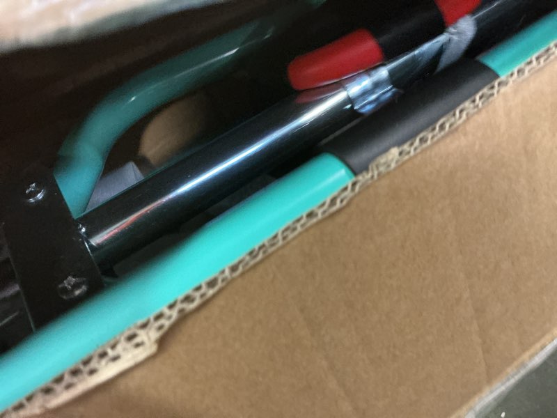 Condition photo showing Good Condition for Gymnastics Bar for Kids with Gymnastics Rings, Height Adjustable Gymnastics Horizontal Bar, Foldable Bar Gymnastics Equipment for Home Room Indoor Outdoor Gym Practics, Gymnastic Bar Green