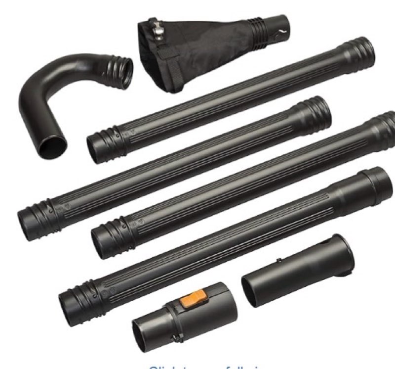 worx gutter cleaning kit with 5” inches tubes for worx leaf blowers, wa4096 wa4096 leaf blower gutter cleaning kit