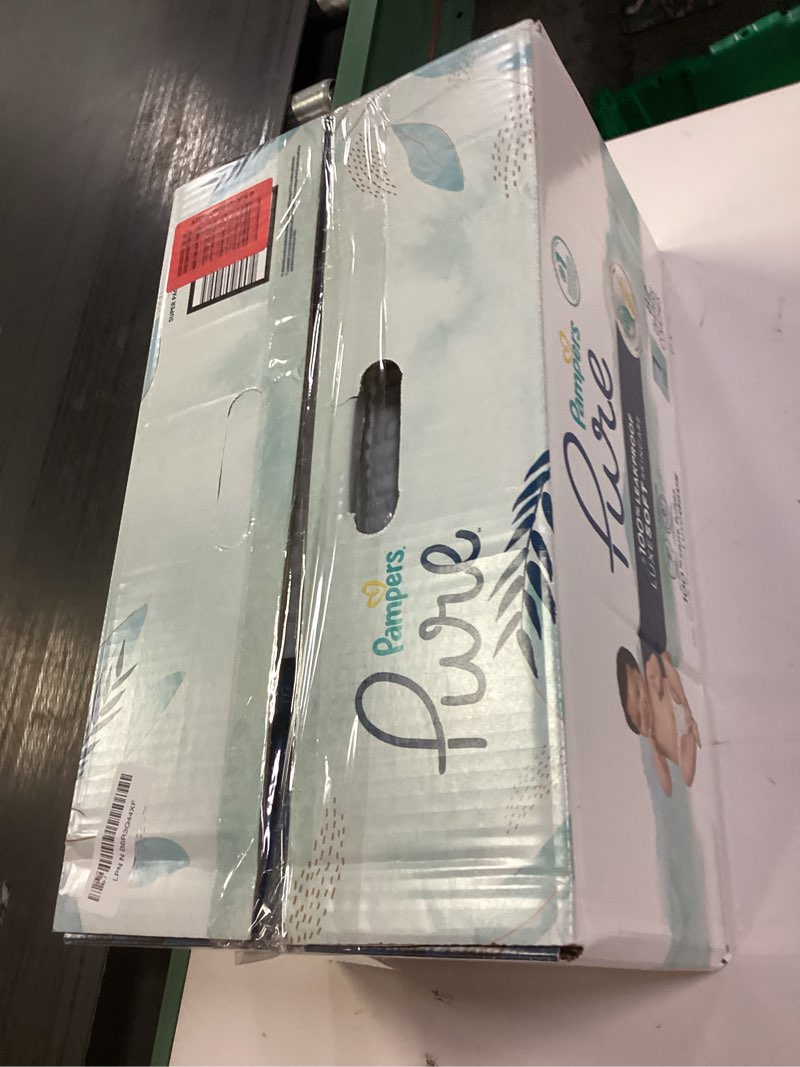 Condition photo showing New/Like New for pampers pure protection baby diapers, size 1 (8-14 lbs), 82 count, up to 100% leakproof, premium plant-based skin protection, hypoallergenic soft diapers size 1 82