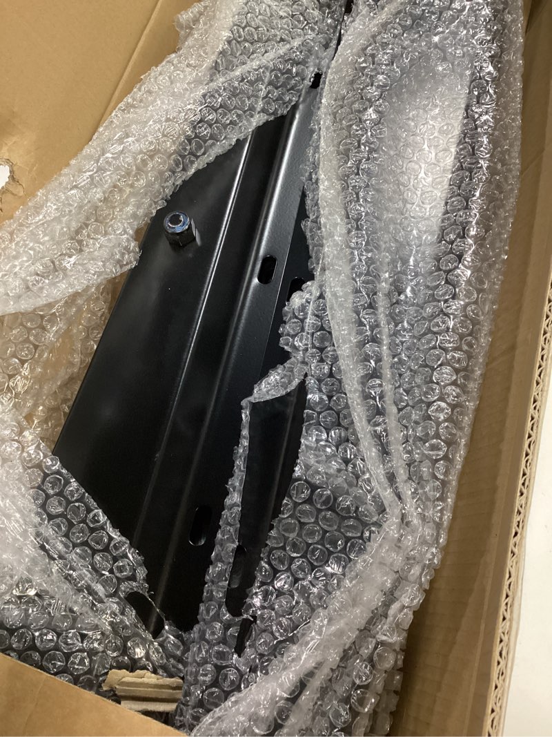 Condition photo showing Good Condition for Black Straight Spring Loaded Mud Flap Hangers Brackets Mudflap Holders Mounts Set 1-1/8" Bolt Spacing 30" Length with Aluminum Reflective Tapes fit for Semi Trucks Trailers, 2 pcs 1-1/8" Steel