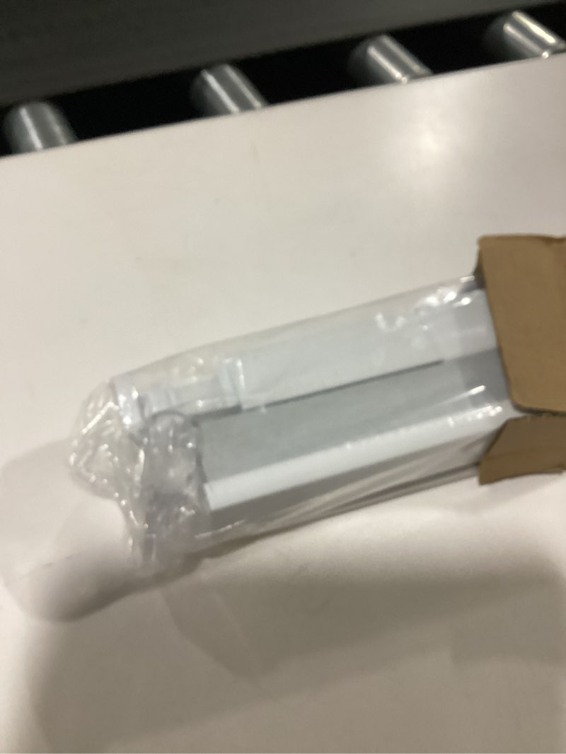 Condition photo showing As Is for LazBlinds Cordless Cellular Shades, No Tools No Drill Blackout Honeycomb Shades Pleated Blinds for Windows, 17'' W x 36'' H, Silver White Blackout-silver White 17'' W x 36'' H