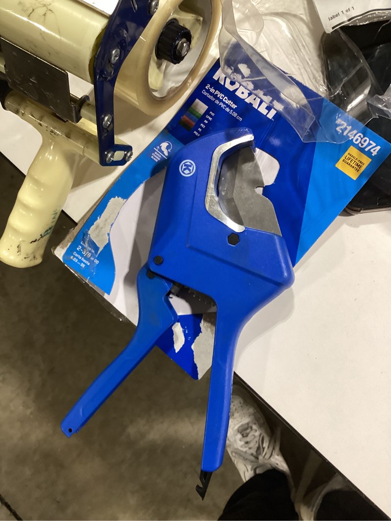 Condition photo showing As Is for kobalt 2-in pvc cutter