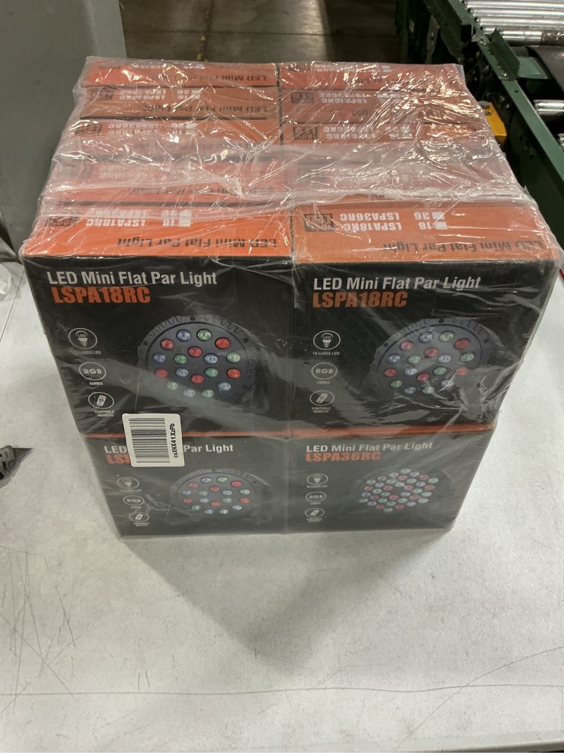 Condition photo showing New/Like New for handepo 20 pcs 36 led par lights dj stage light 7 channel par lighting for stage with remote control and dmx control sound activated uplights party lights for christmas music party disco wedding