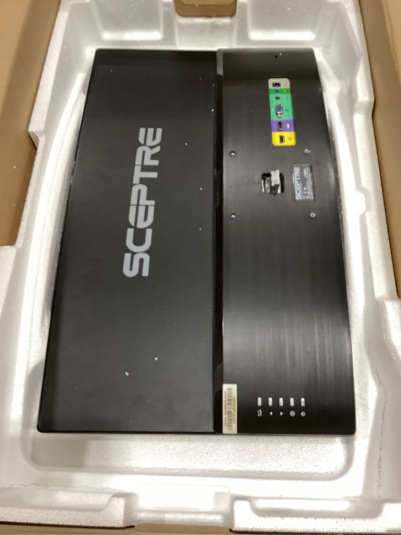 Condition photo showing As Is for samsung 32" odyssey g55c series qhd 1000r curved gaming monitor, 1ms(mprt), hdr10, 165hz, amd radeon freesync, eye care, glare free, sharp resolution ls32cg550enxza 32-inch