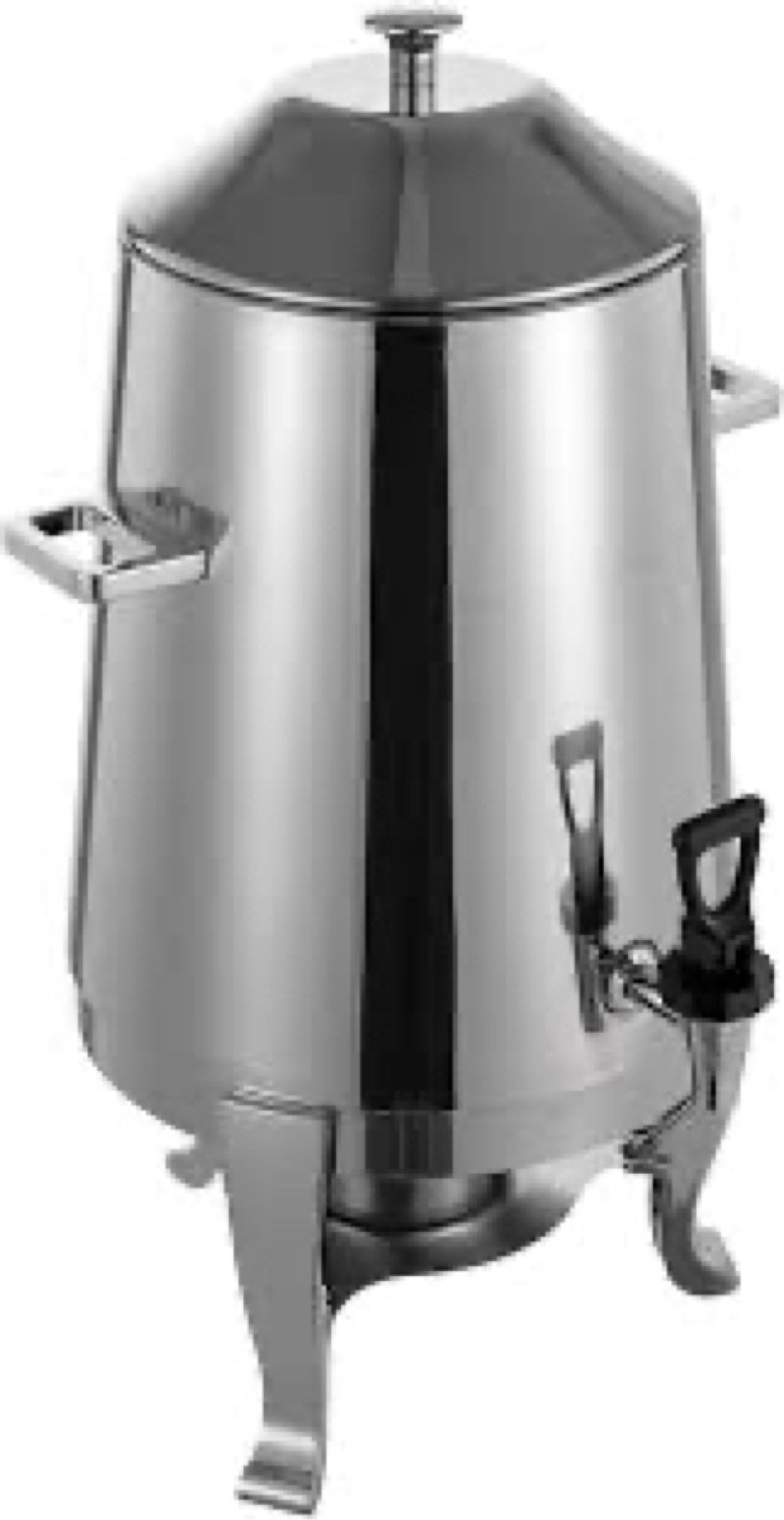Perossia 6L/38-Cup Coffee Urn, Hot Beverage Dispenser, Commercial Grade Double Wall Stainless Steel,