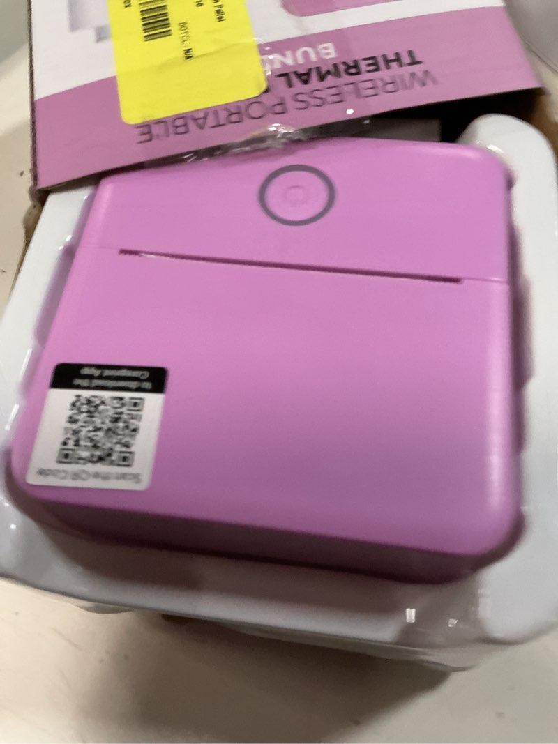 Condition photo showing Good Condition for wireless mini portable thermal printer label maker, paper included for android and ios phone, purple