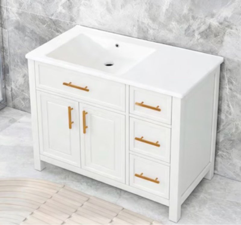 36 in. w x 21.5 in. d x 33.5 in. h bath vanity cabinet without top bathroom vanity modern thickened wood 