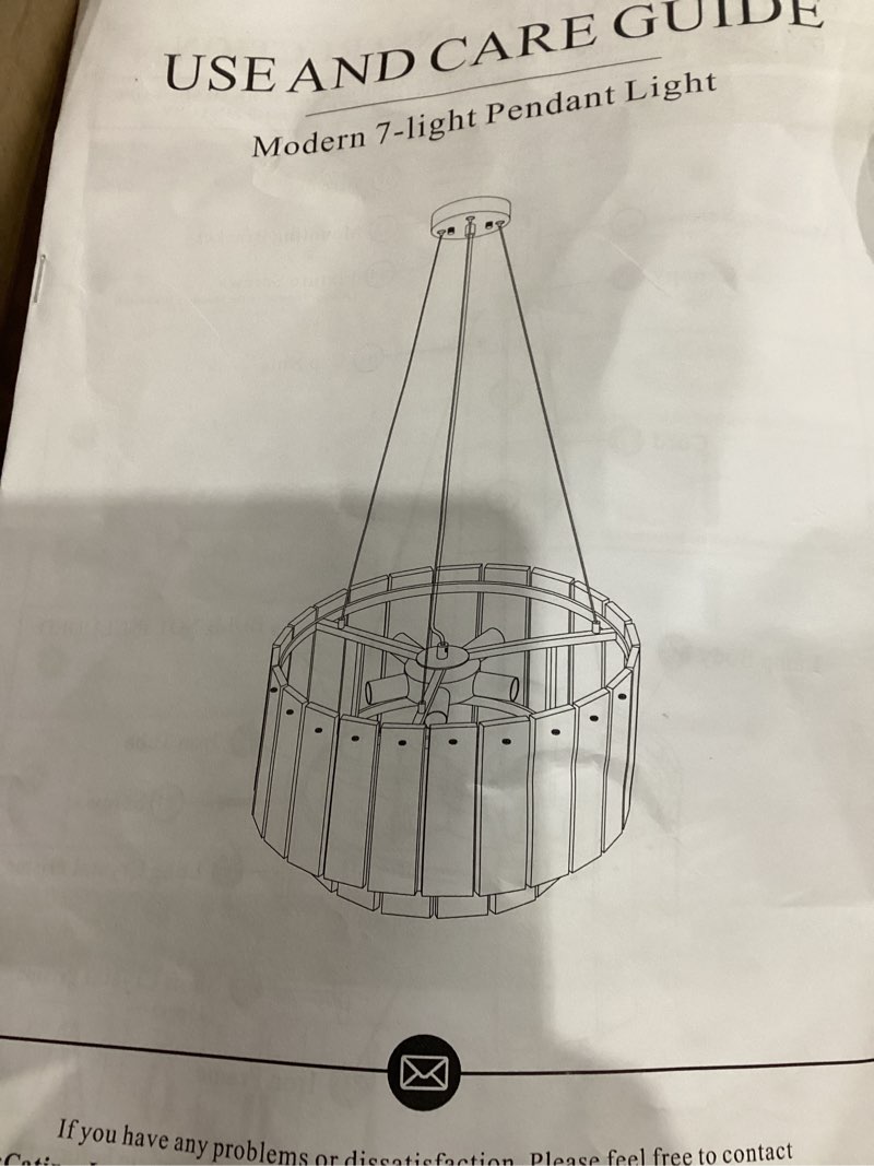 Catinerlamp modern 7 light pendant light