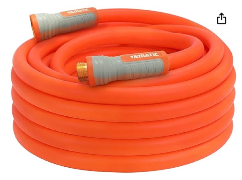  Similar YAMATIC Heavy Duty Garden Hose 5/8 in x 50 ft with Swivel Fitting, Super Flexible Water Hose, All-weather, Lightweight, Burst 600 PSI