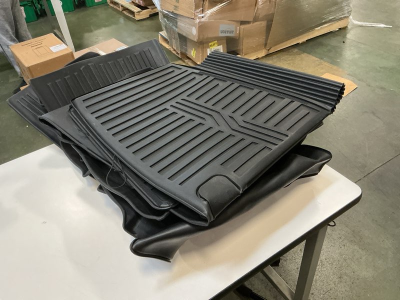 Condition photo showing Good Condition for Floor Mats & Cargo Liner for Toyota Highlander 2020-2025 (Only for Bench Seat & Gas) All-Weather Rubber Mats, Full Interior Protection Custom Fit for SUV, Durable & Easy to Clean