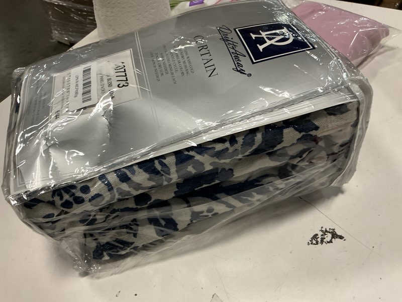 Condition photo showing Good Condition for DriftAway Julia Watercolor Blackout Room Darkening Lined Thermal Insulated Energy Saving Window Curtains 2 Layers 2 Panels Each Size 52 Inch by 84 Inch Linen Navy