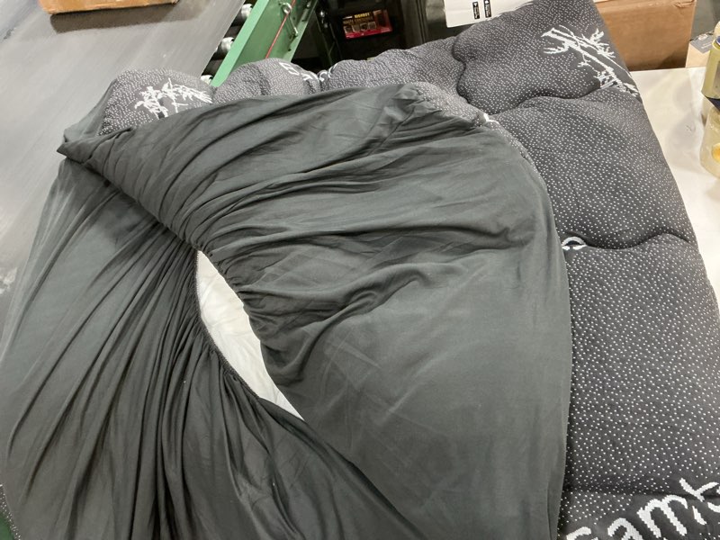 Condition photo showing Good Condition for BEDLORE King Mattress Topper Viscose Derived from Bamboo, Thick Pillow Top Mattress Pad with Stretchable Pockets for 6"-18" Mattress, Soft Breathable Mattress Topper for Back Pain Relief(Dark Gray) 2 Dark Gray King
